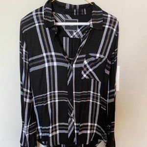 Rails Black Flannel Shirt